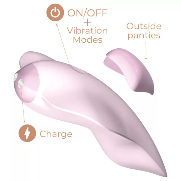 Adrien Lastic Temptation - vibratore clitoride smart - silicone rosa