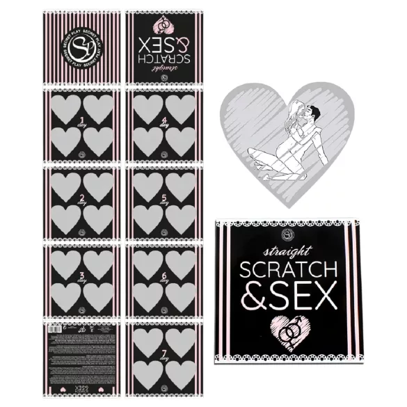 Secret Play Scratch & Sex Straight - gioco di posizioni sessuali da grattare per coppie (in 5 lingue)