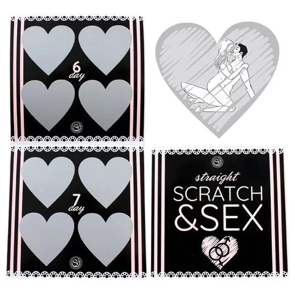Secret Play Scratch & Sex Straight - gioco di posizioni sessuali da grattare per coppie (in 5 lingue)