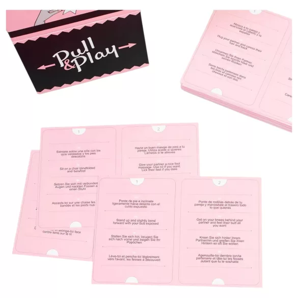 Secret Play Pull & Play - gioco di carte erotico per coppie (50 carte) - in 7 lingue