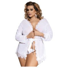 Subblime Queen Plus - set kimono in pizzo - bianco (XL-2XL)