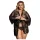 Subblime Queen Plus - set vestaglia in pizzo nero (XL-2XL)
