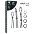 Addicted Toys - Set di anelli fallici in silicone - 7 pz (nero)