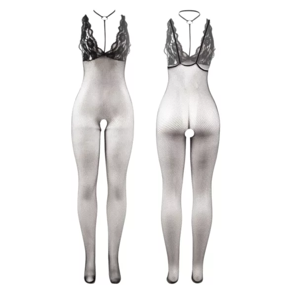 Subblime 951993 - body in rete con collare - nero - taglia S-L