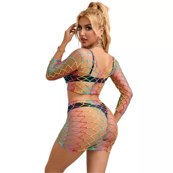 Subblime 952440 - set intimo rete arcobaleno - taglia S-L