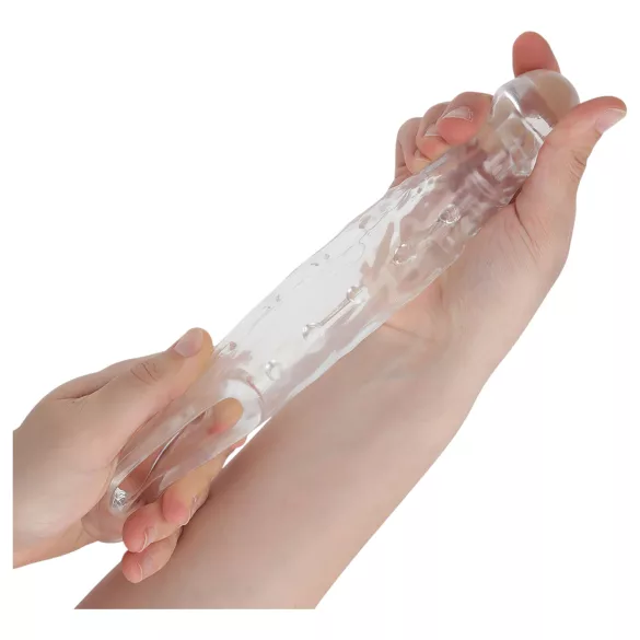Addicted Toys - guaina per pene con anello per testicoli - 23cm trasparente