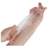 Addicted Toys - guaina per pene con anello per testicoli - 23cm trasparente