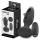 Addicted Toys - vibratore anale con lingua rotante - nero