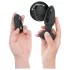 Addicted Toys - vibratore anale con lingua rotante - nero
