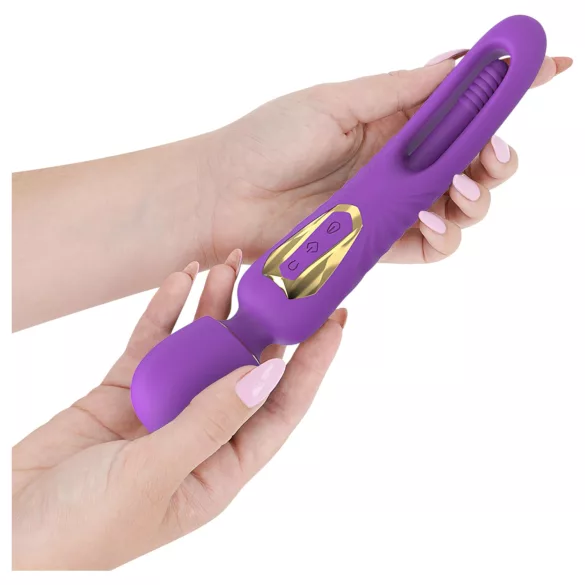 Intense Christy - vibratore massaggiatore leccalingua rotante - silicone viola