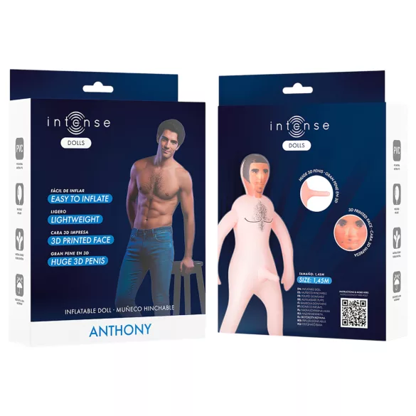 Intense Dolls Anthony - bambola gonfiabile uomo - realistica - PVC