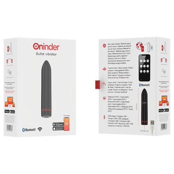 Oninder - mini vibratore intelligente - nero