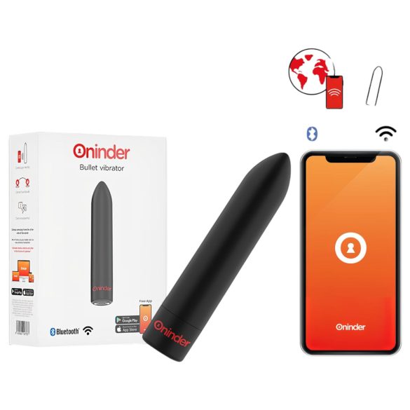 Oninder - mini vibratore intelligente - nero