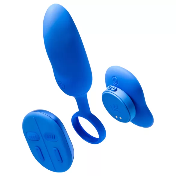 Platanomelón Mobi - set vibratore wireless ricaricabile - 2 pezzi - blu