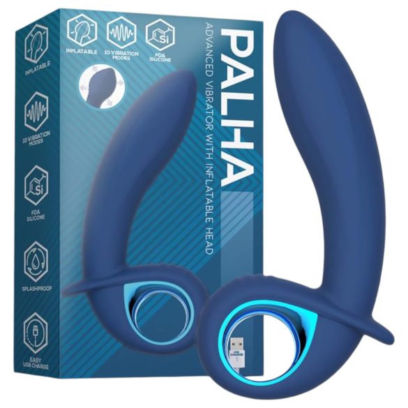 INTOYOU Palha - vibratore ricaricabile gonfiabile (blu)
