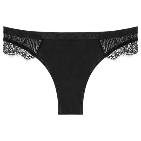Adalet Flora Normal - slip mestruale assorbente - nero - L