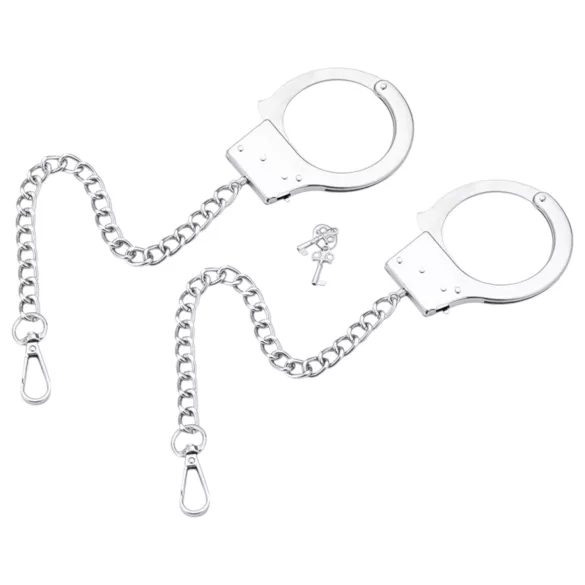 LateToBed - manette BDSM separate - metallo argento