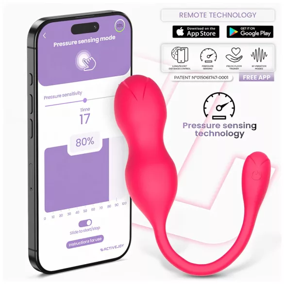 INTOYOU Kyra Pelvic - palline kegel vibratorie smart duo - silicone rosa