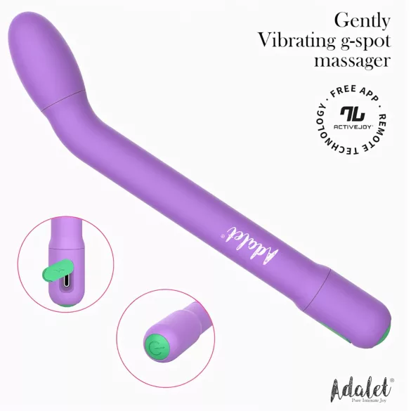 Adalet Gently - vibratore punto G e prostata - silicone viola