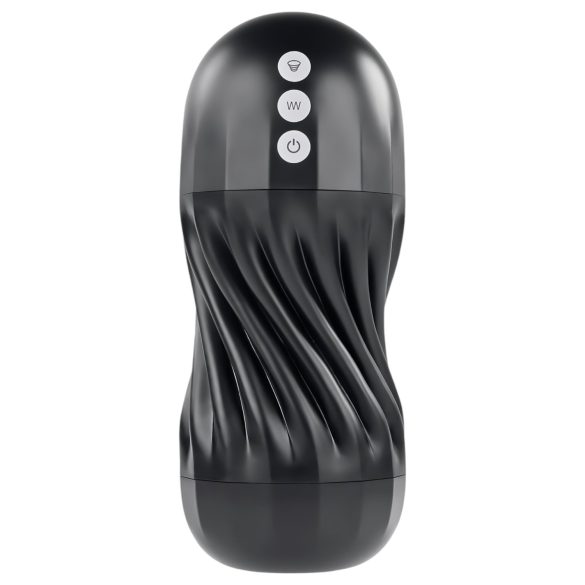 Playboy Solo Stroker - masturbatore a suzione ricaricabile (nero)