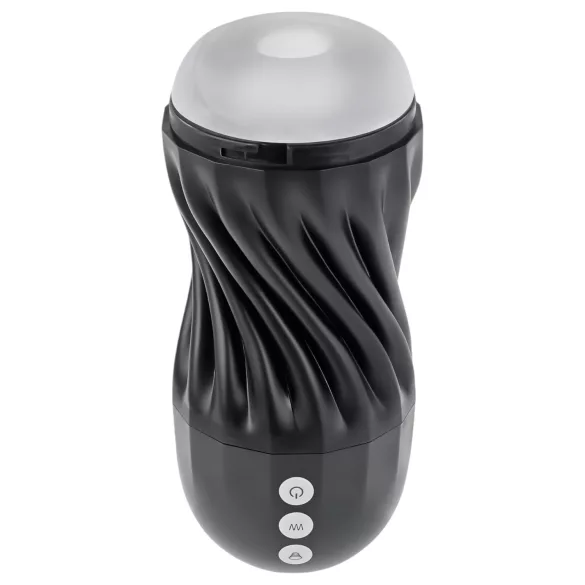 Playboy Solo Stroker - masturbatore a suzione ricaricabile (nero)