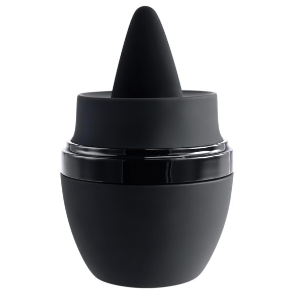 Evolved - vibratore clitorideo ricaricabile con lingua - silicone nero