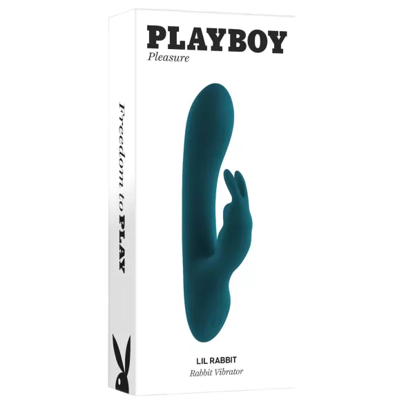 Playboy Rabbit - vibratore rabbit ricaricabile impermeabile silicone turchese