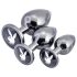 Playboy - Set anale 3 pezzi (argento)