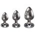 Playboy - Set anale 3 pezzi (argento)
