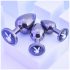 Playboy - Set anale 3 pezzi (argento)