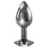 Playboy Tux - plug anale piccolo (argento)