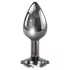 Playboy Tux - plug anale piccolo - color argento