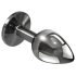 Playboy Tux - plug anale piccolo (argento)