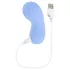 Evolved - vibratore per dita testurizzato - silicone blu