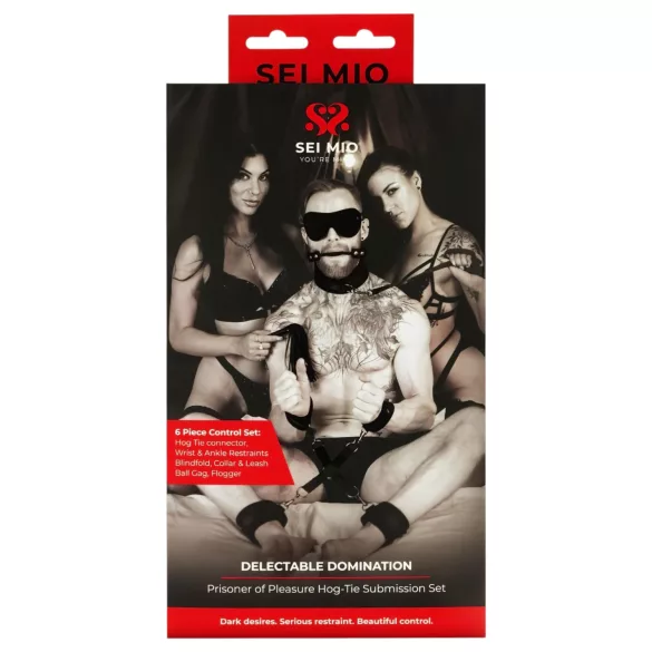 Sei Mio - set bondage 6 pezzi - nero