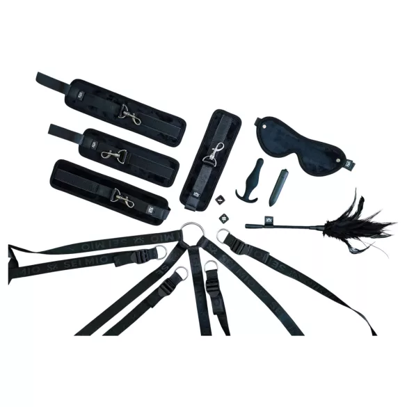 Sei Mio - set bondage da letto regolabile - nero