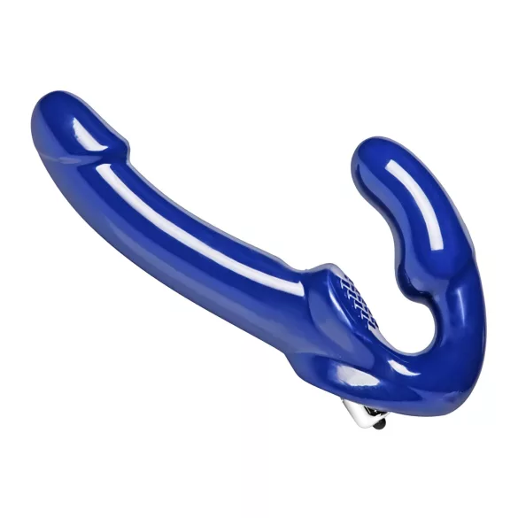 Strap U Revolver II - vibratore indossabile con vibrazione - silicone blu