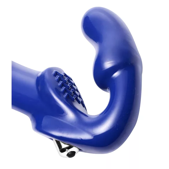 Strap U Revolver II - vibratore indossabile con vibrazione - silicone blu