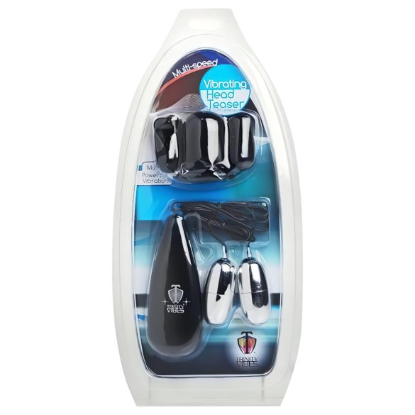 Trinità - vibratore capsula duo in nero-argento