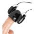 Trinità - vibratore capsula duo in nero-argento