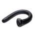 Serpente Anale a Spirale 19 - Dildo Nero con Ventosa