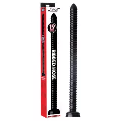   HOSED - dildo anale con ventosa - superficie zigrinata - nero