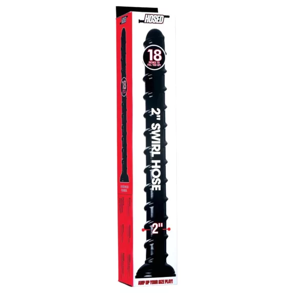 Hosed Swirl Tchick Anal Snake 18 - dildo anale - nero