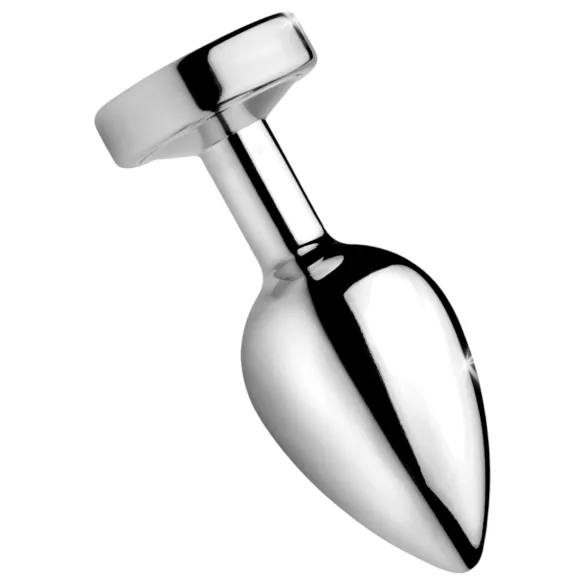 Booty Sparks - plug anale luminoso - misura media - argento