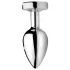 Booty Sparks - plug anale luminoso - misura media - argento