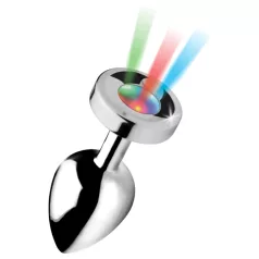 Booty Sparks - plug anale luminoso - grande - argento