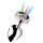 Booty Sparks - Plug Anale Luminoso - Grande (Argento)