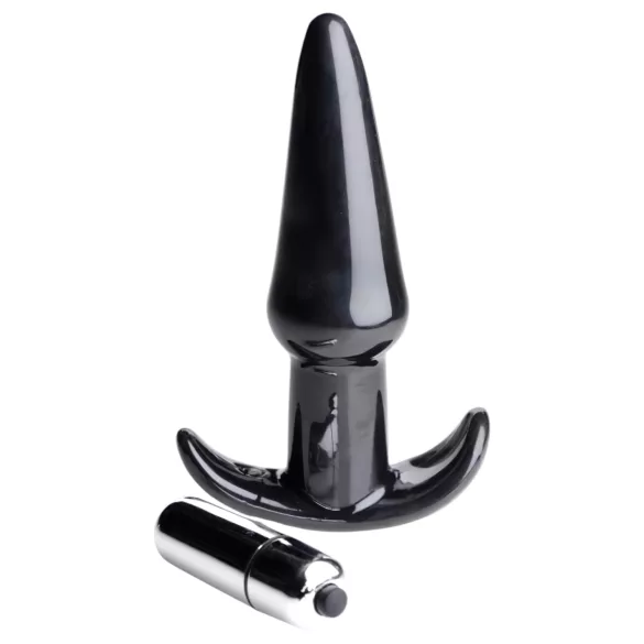 Frisky Smooth - vibratore anale - silicone nero