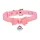 Master Series Golden Kitty - collare con campanello e fiocco - rosa