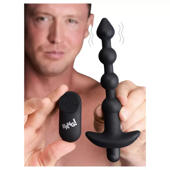 Bang! - vibratore anale wireless ricaricabile (nero)